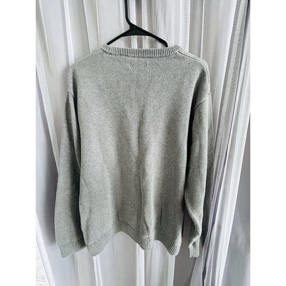 Chaps Ralph Lauren 631K00 Mens Size XL 100% Cotton Winter Grey Crewneck Sweater - Picture 8 of 15